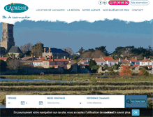 Tablet Screenshot of lesembruns-immobilier.com